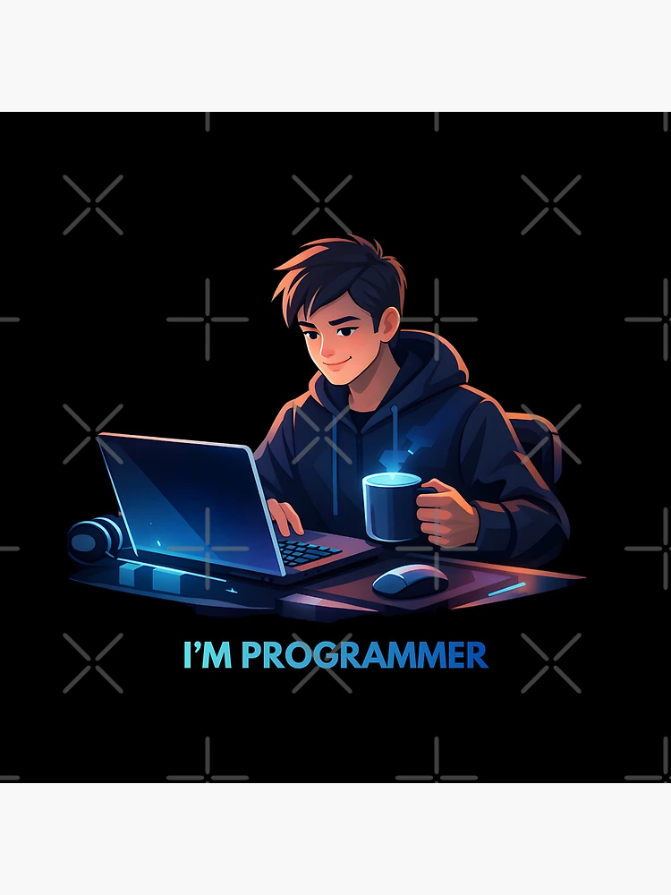 Thumbnail 4 of 4, Clock, I’m Programmer designed and sold by Recezio.