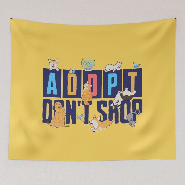 Item preview, Adopt Don’t Shop – Cute Animal Letters designed and sold by AngryToro.
