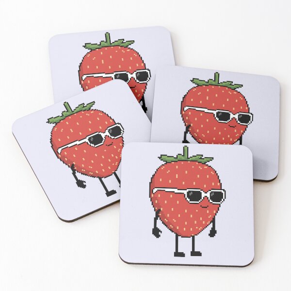 Item preview, Strawberry Pixel designed and sold by White Rim Mates.