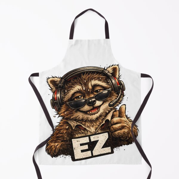 Item preview, EZ Funny Gamer Raccoon Meme designed and sold by DryHumorPrints.