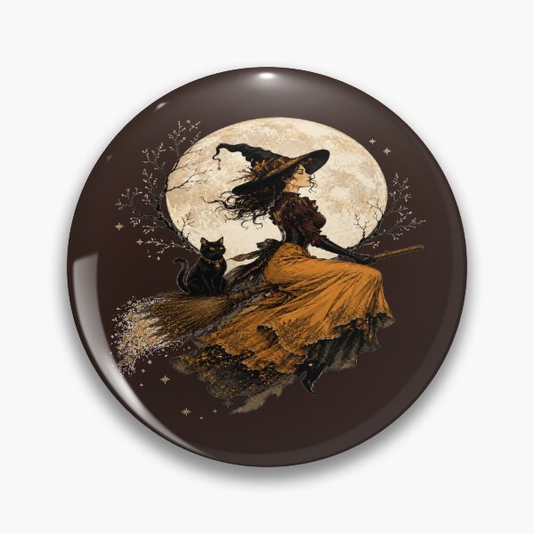 Item preview, Witchcore Moon Black Cat Halloween Tee designed and sold by POD DYNASTY.