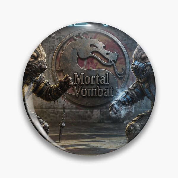 Item preview, Mortal Vombat Funny Martial Arts Warrior Wombats designed and sold by Csaba1983.