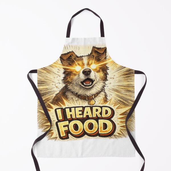 Item preview, I Heard Food – Epic Glowing Eyes Dog Dramatic Funny Art | Dog Lover Gift designed and sold by irfanshikh.