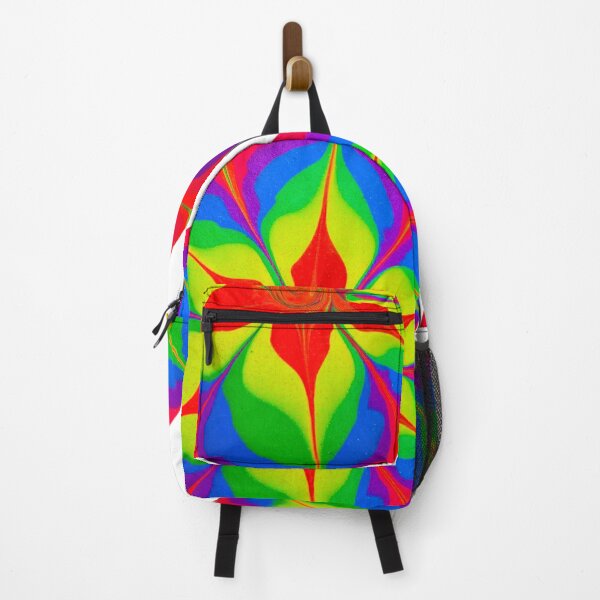 Item preview, Rainbow Abstract Flower Painting designed and sold by DardinieDesigns.