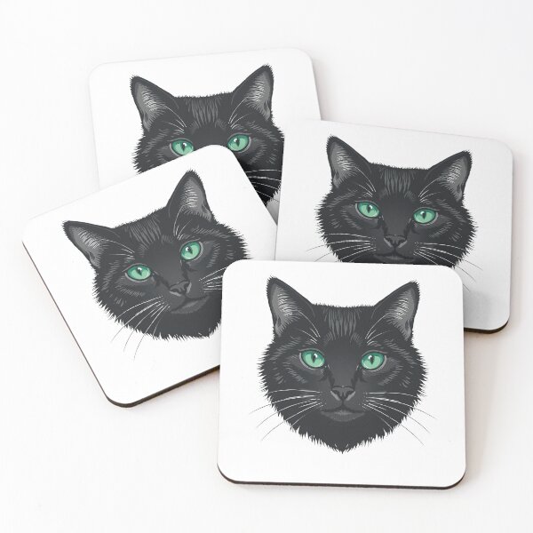 Item preview, Mystic Black Cat Face Design designed and sold by aminomen.