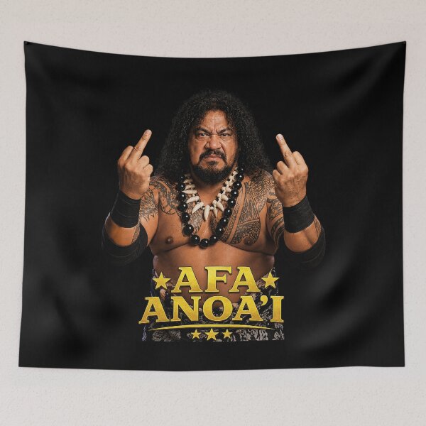 Item preview, Afa Anoaʻi Flipping The Bird Vintage Classic  designed and sold by ChrisAade.