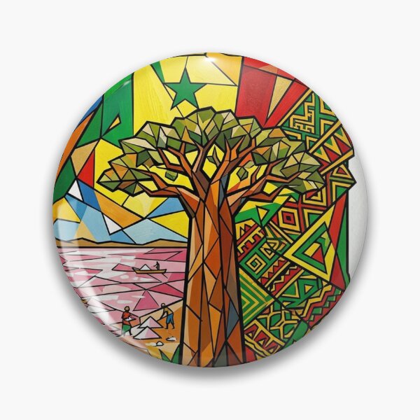 Item preview, Senegal Cubist Art Poster – Baobab African Art Wall Decoration – ZK PRO designed and sold by zalakopro.