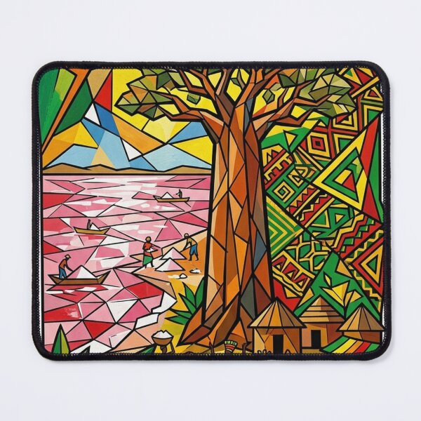 Item preview, Senegal Cubist Art Poster – Baobab African Art Wall Decoration – ZK PRO designed and sold by zalakopro.