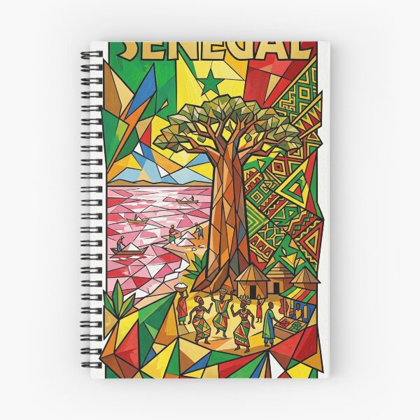 Item preview, Senegal Cubist Art Poster – Baobab African Art Wall Decoration – ZK PRO designed and sold by zalakopro.