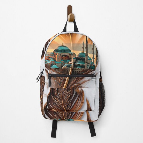 Item preview, Istanbul Feather Art | Hagia Sophia & Blue Mosque Travel Illustration designed and sold by GalleryPeak.