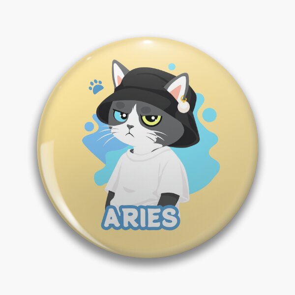 Item preview, Aries Grumpy Cat designed and sold by Kau_eunoia_arte.