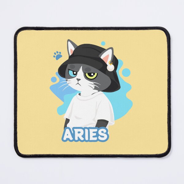 Item preview, Aries Grumpy Cat designed and sold by Kau_eunoia_arte.