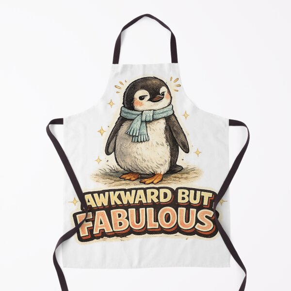 Item preview, Awkward But Fabulous – Cute Watercolor Penguin Confidence Art | Awkward Person Gift designed and sold by irfanshikh.