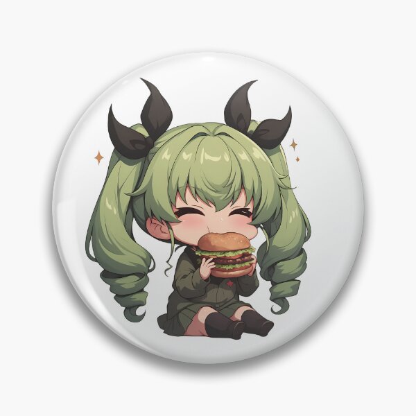 Item preview, Anchovy Girls und Panzer Chibi Burger Kawaii Feast designed and sold by earlobejerk.