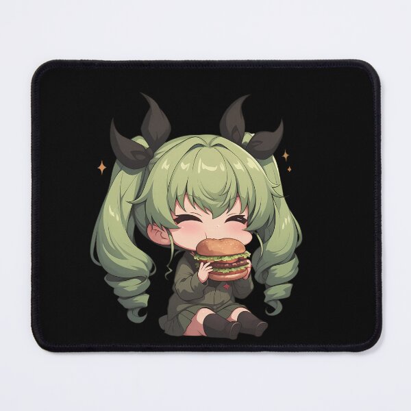 Item preview, Anchovy Girls und Panzer Chibi Burger Kawaii Feast designed and sold by earlobejerk.
