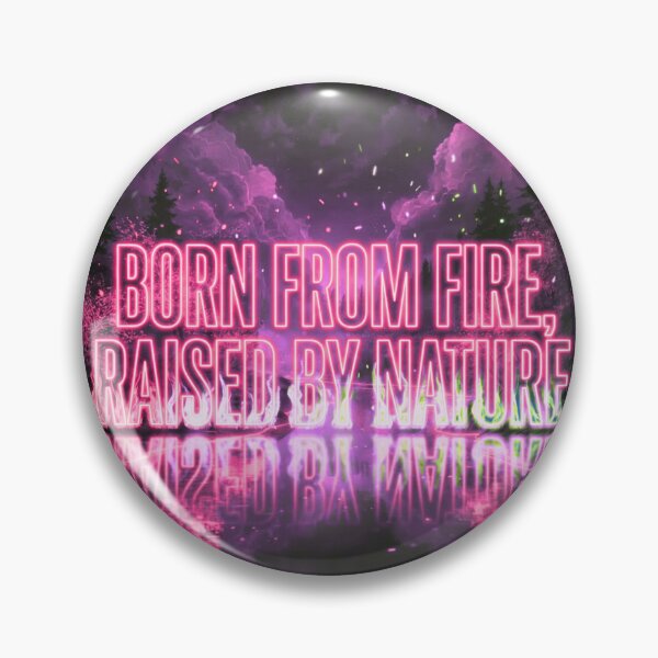 Item preview, Born From Fire Raised By Nature – Neon Fantasy Landscape designed and sold by DervoTeck2767.