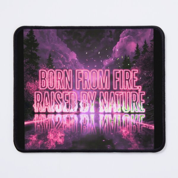 Item preview, Born From Fire Raised By Nature – Neon Fantasy Landscape designed and sold by DervoTeck2767.