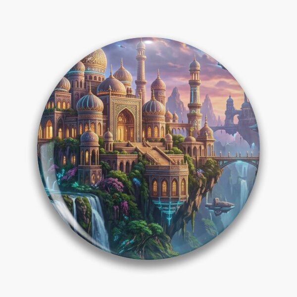 Item preview, Sky city above waterfalls designed and sold by Sigtrix.