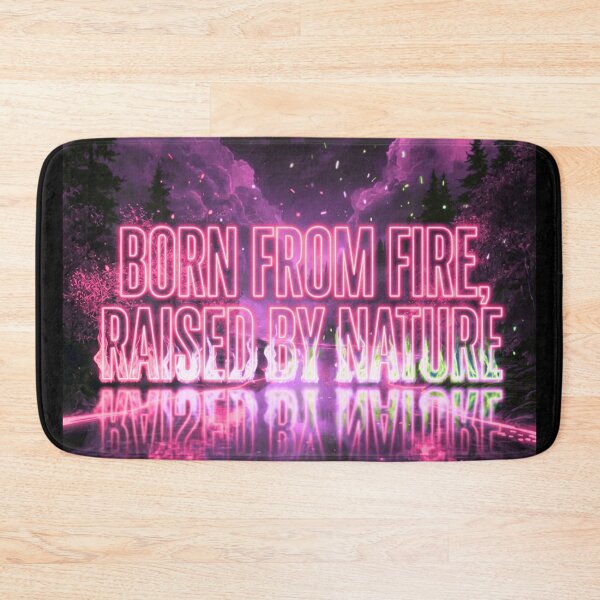 Item preview, Born From Fire Raised By Nature – Neon Fantasy Landscape designed and sold by DervoTeck2767.