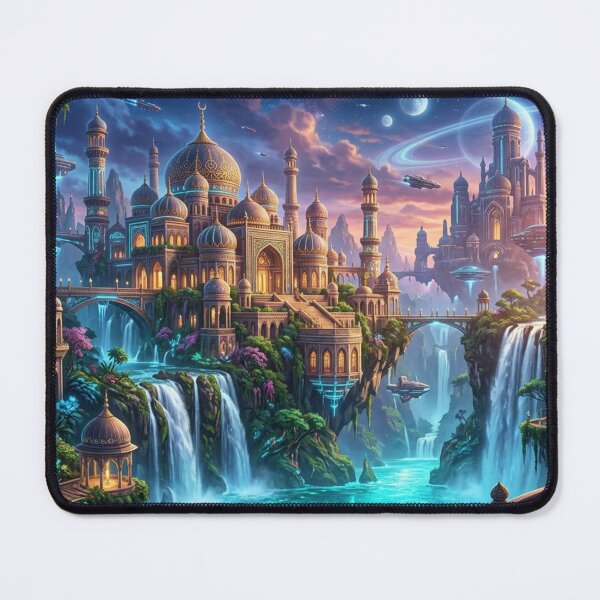 Item preview, Sky city above waterfalls designed and sold by Sigtrix.