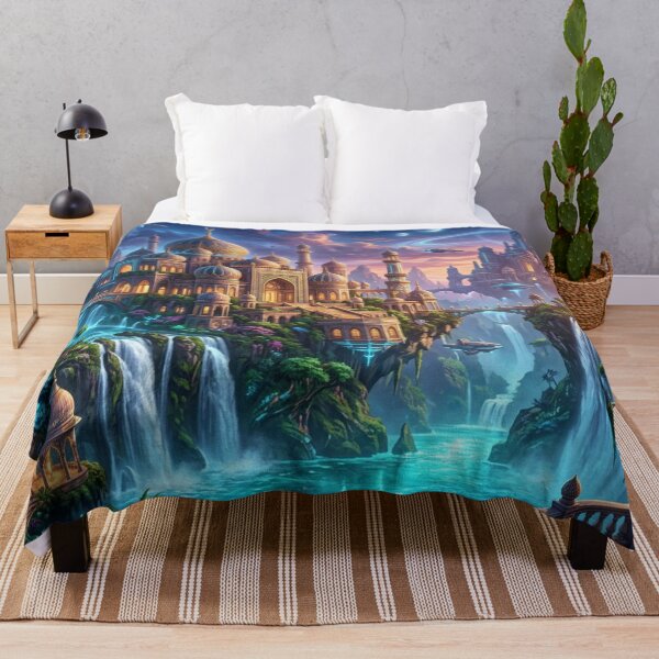 Item preview, Sky city above waterfalls designed and sold by Sigtrix.