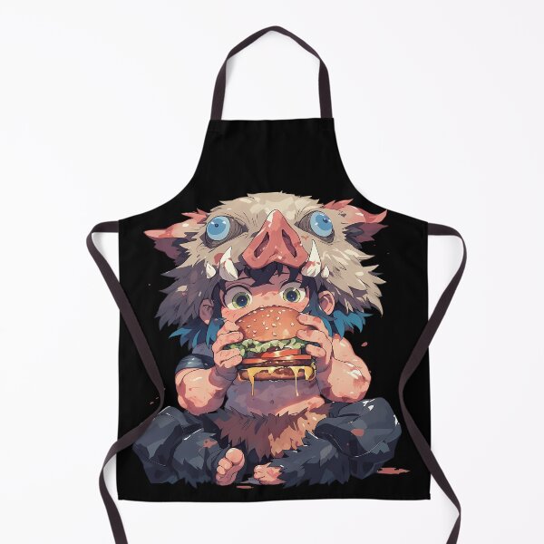Item preview, Inosuke Hashibira Demon Slayer Chibi Burger Surprise designed and sold by earlobejerk.