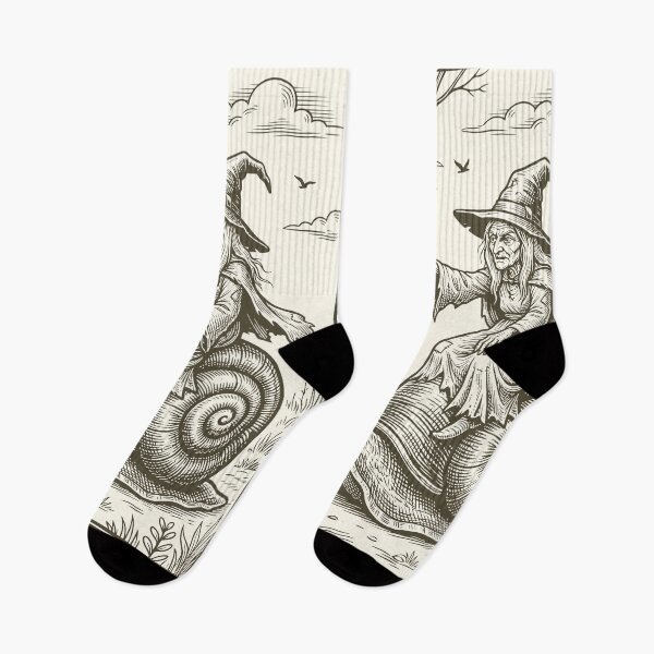 Item preview, Medieval Witch Snail Rider Retro Renaissance Fantasy  designed and sold by Y-Vibes.