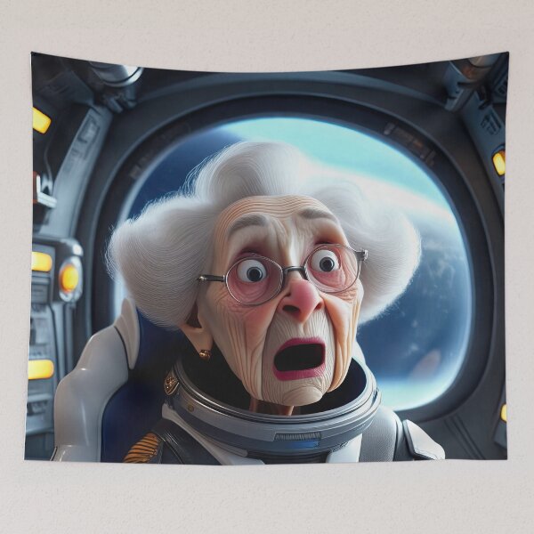 Item preview, Old Woman in a space ship designed and sold by Colin Bentham.
