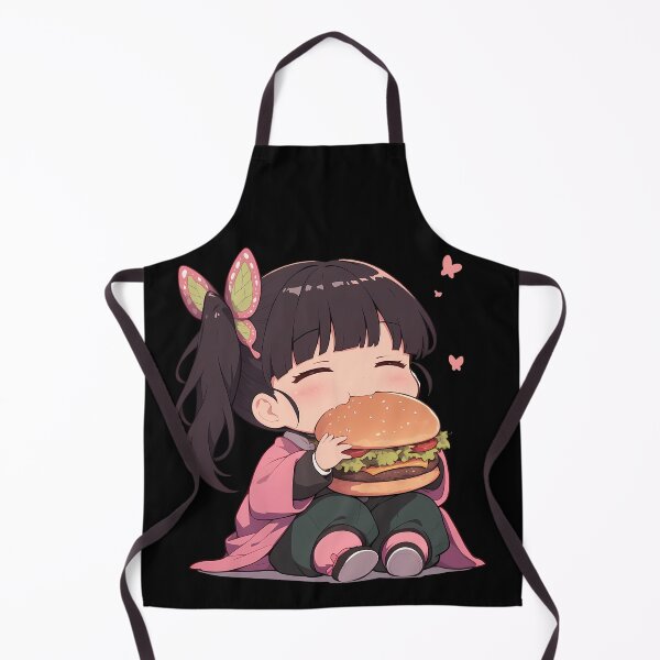 Item preview, Kanao Tsuyuri Demon Slayer Chibi Burger Butterfly Charm designed and sold by earlobejerk.
