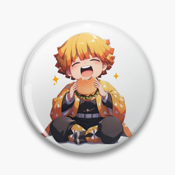 Item preview, Zenitsu Agatsuma Demon Slayer Chibi Burger Anime Joy Bite designed and sold by earlobejerk.