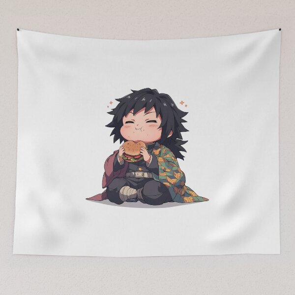 Item preview, Giyu Tomioka Demon Slayer Chibi Burger Calm Snack Moment designed and sold by earlobejerk.