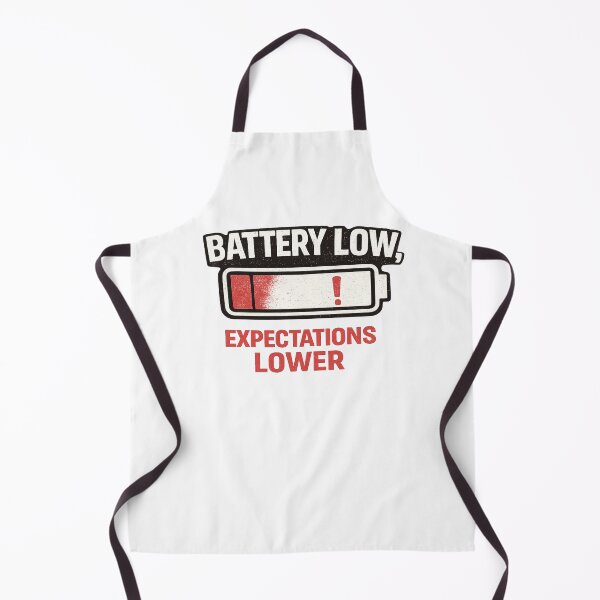 Item preview, Battery Low, Expectations Lower – Funny Low Energy T-Shirt Design designed and sold by rigelcreation.