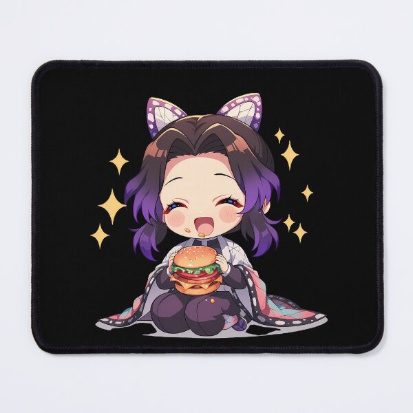 Item preview, Shinobu Kocho Demon Slayer Chibi Burger Sparkle Snack designed and sold by earlobejerk.