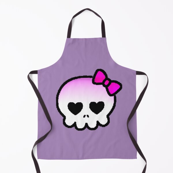 Item preview, Kawaii Pixel Skull Pink Bow Heart designed and sold by AstronautMerch.
