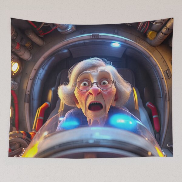 Item preview, Old Woman in a space ship designed and sold by Colin Bentham.