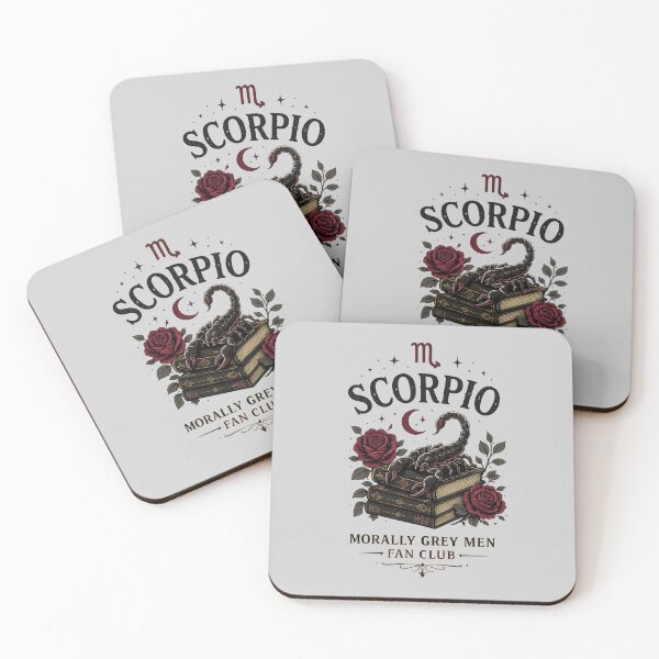 Item preview, Scorpio Morally Grey Men Fan Club – Dark Romantasy Zodiac Design designed and sold by Moonwoven Studio.