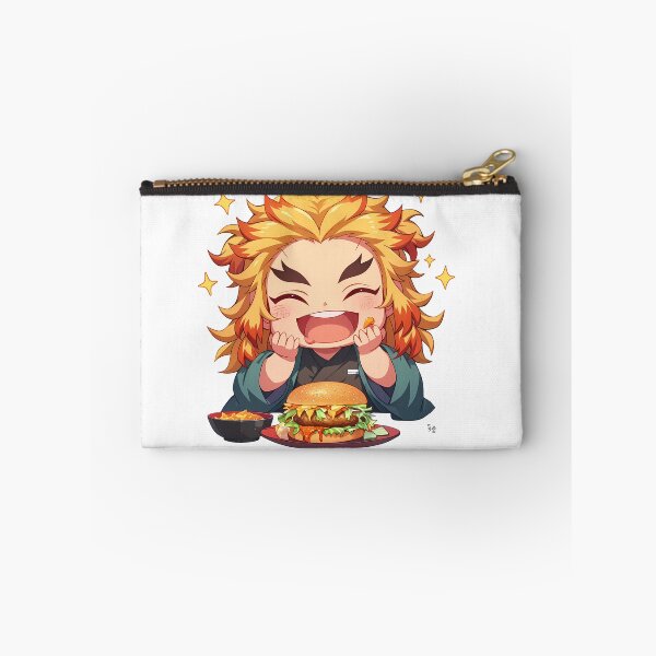 Item preview, Kyojuro Rengoku Demon Slayer Chibi Burger Flame Joy Feast designed and sold by earlobejerk.
