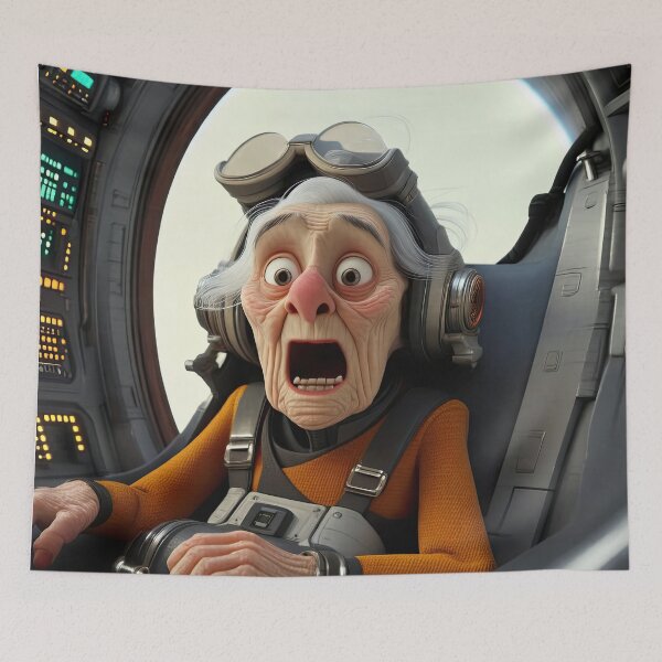 Item preview, Old Woman in a space ship designed and sold by Colin Bentham.