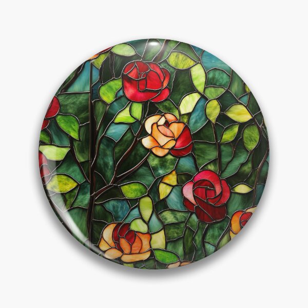 Item preview, Mosaic Rose Garden Stained Glass Photo Texture designed and sold by DigitaICraft.