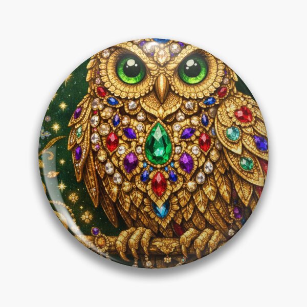 Item preview, Jeweled owl in the starlight designed and sold by Sigtrix.