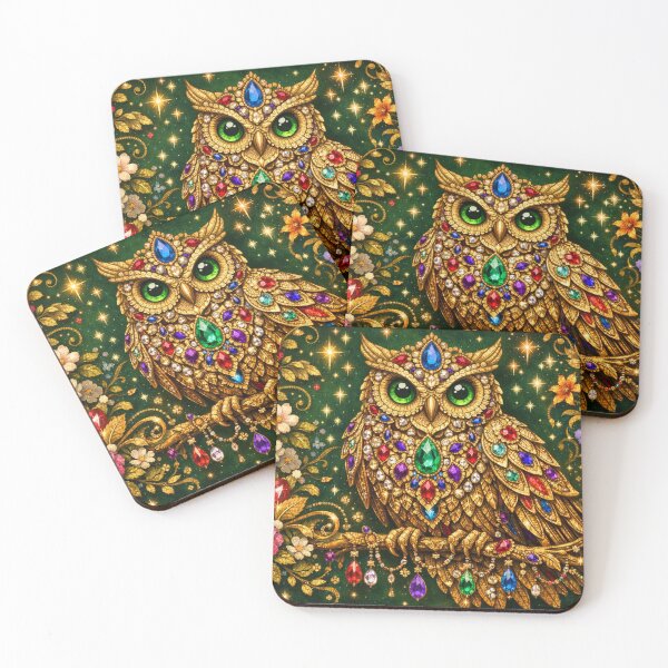 Item preview, Jeweled owl in the starlight designed and sold by Sigtrix.