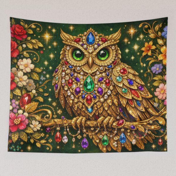 Item preview, Jeweled owl in the starlight designed and sold by Sigtrix.