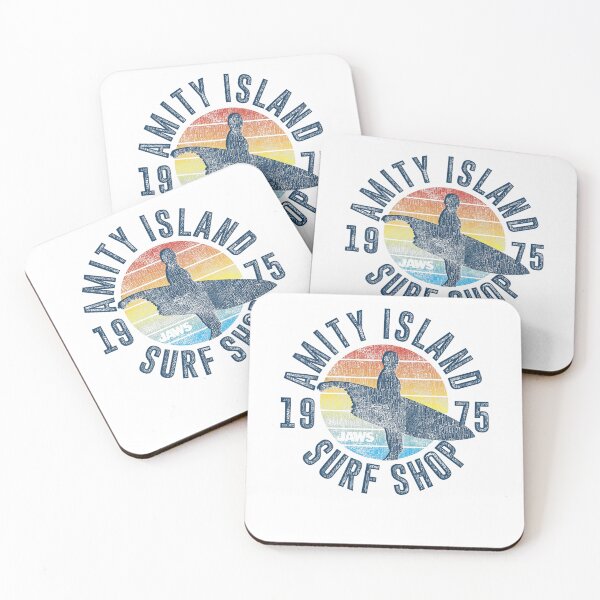 Item preview, Jaws Amity Island Surf Board Poster Graphic Today designed and sold by NatividadNastas.