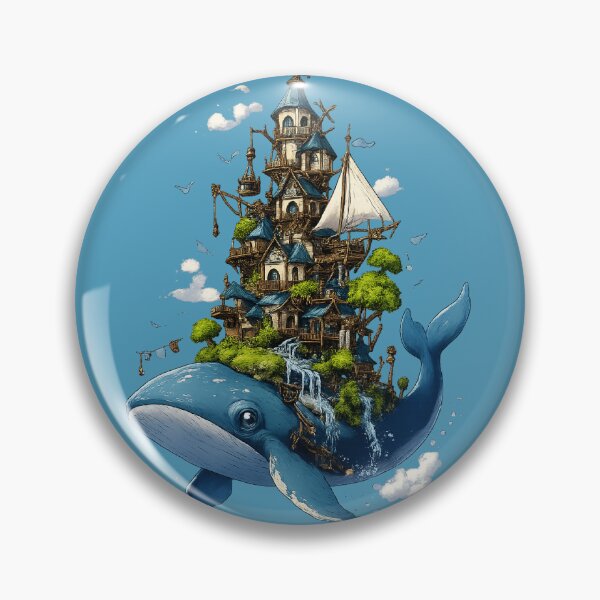 Item preview, Sky Whale Fantasy Floating Kingdom designed and sold by mr.bardook.