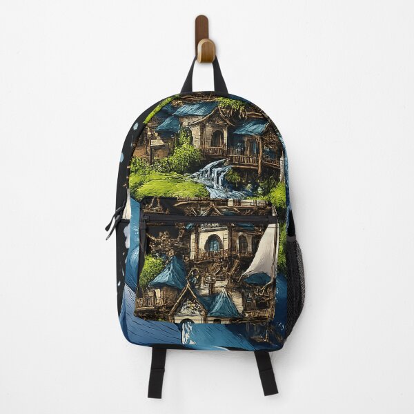 Item preview, Sky Whale Fantasy Floating Kingdom designed and sold by mr.bardook.