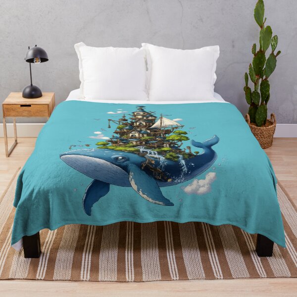 Item preview, Sky Whale Fantasy Floating Kingdom designed and sold by mr.bardook.