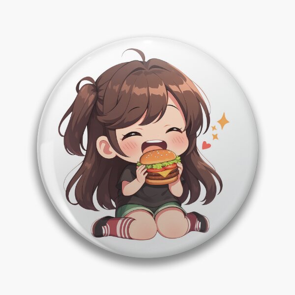 Item preview, Mizuhara Chizuru Rent A Girlfriend Chibi Burger Cheer designed and sold by earlobejerk.