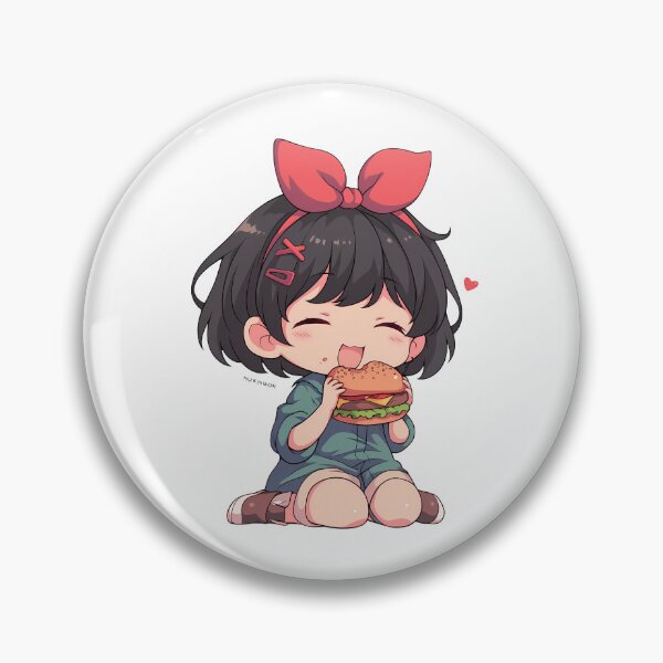 Item preview, Ruka Sarashina Rent A Girlfriend Chibi Burger Energy designed and sold by earlobejerk.