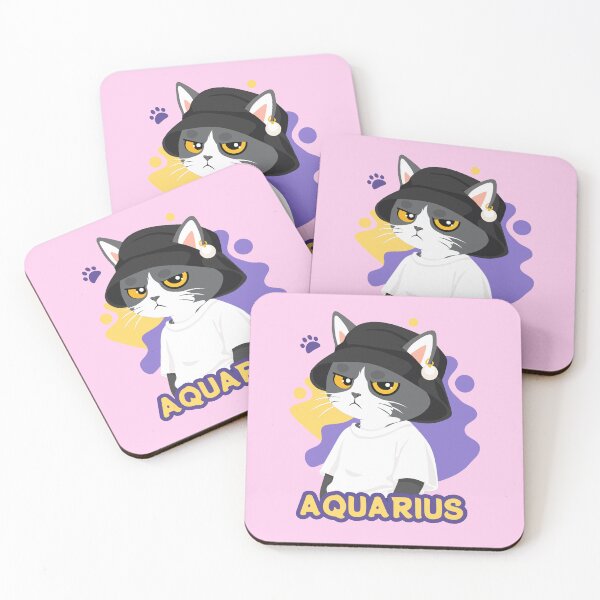 Item preview, Aquarius Grumpy Cat designed and sold by Kau_eunoia_arte.