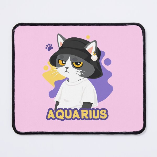 Item preview, Aquarius Grumpy Cat designed and sold by Kau_eunoia_arte.
